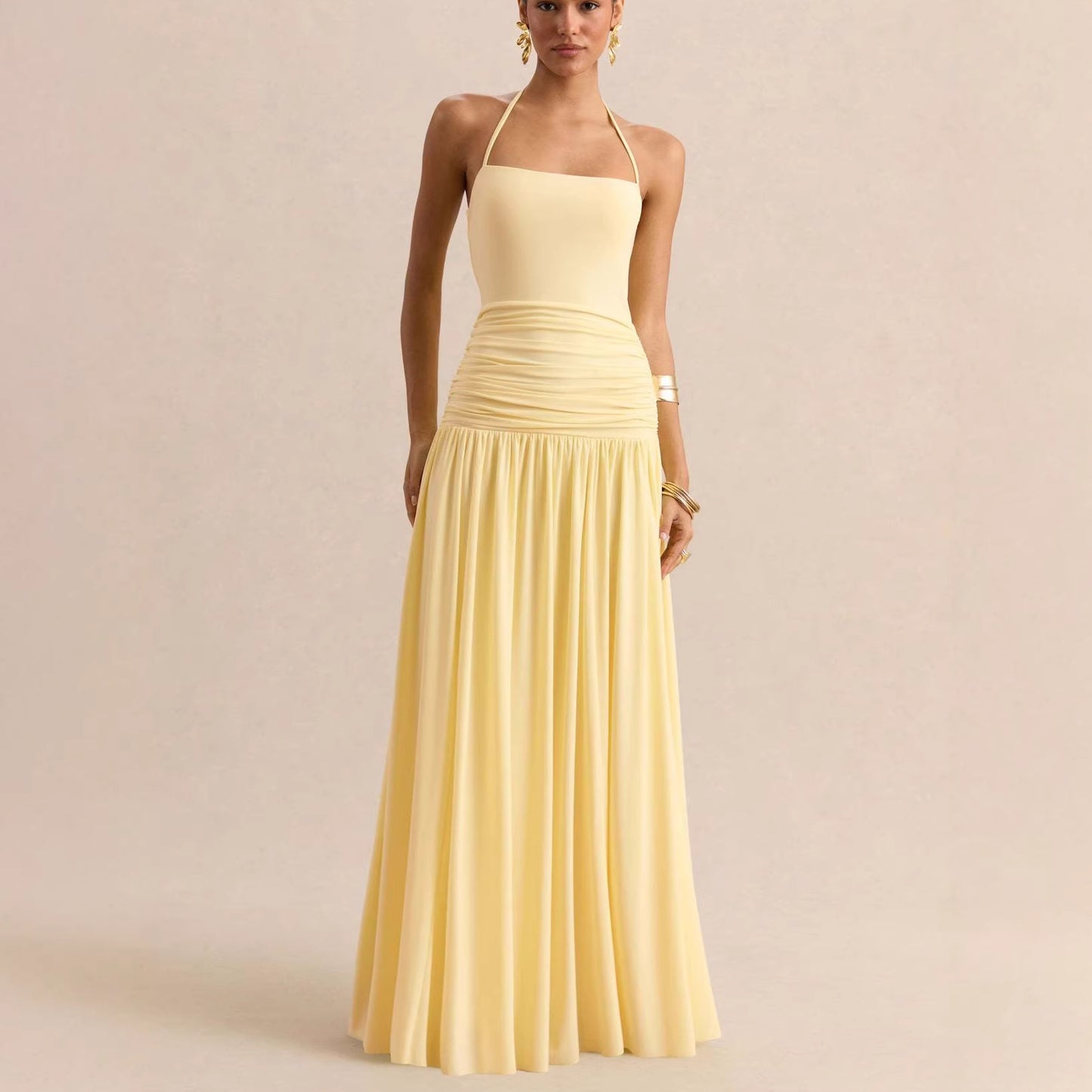 Elegant Halter Neck Dress
